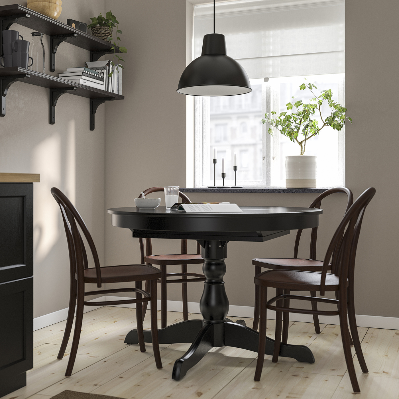 INGATORP extendable table black - IKEA