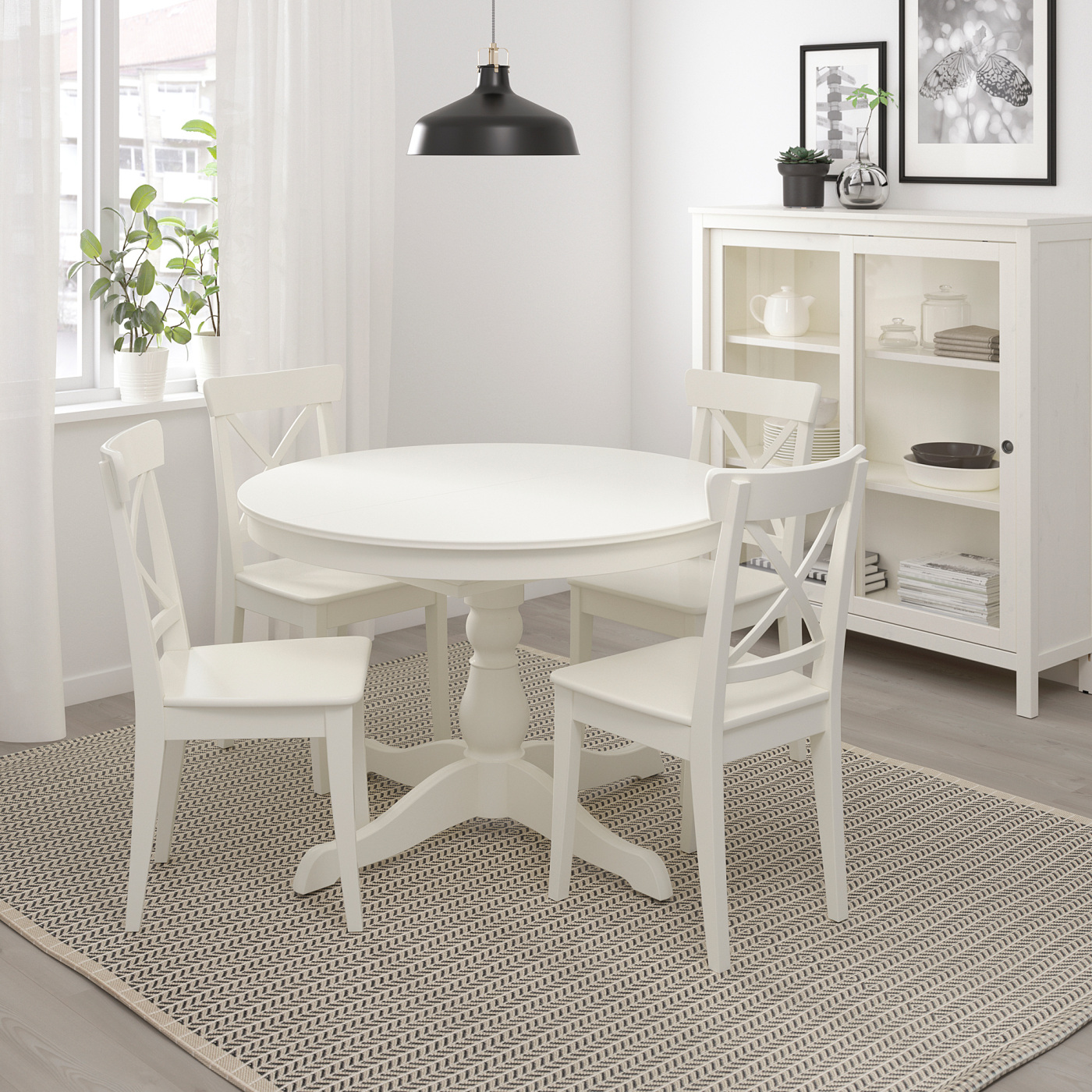 IKEA ダイニングテーブル INGATORP INGATORP extendable table white - IKEA