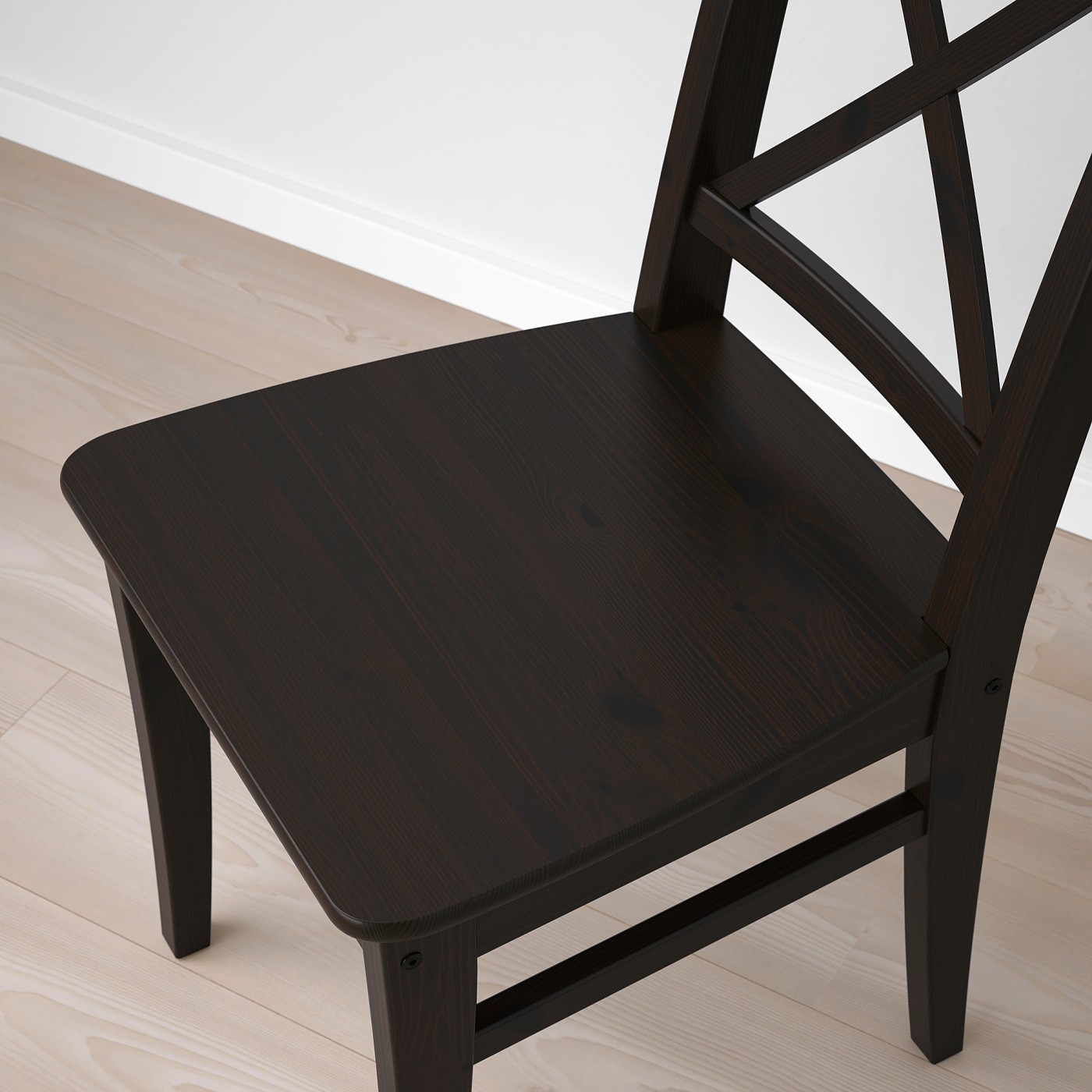 INGATORP / INGOLF table and 4 chairs black/brown-black - IKEA