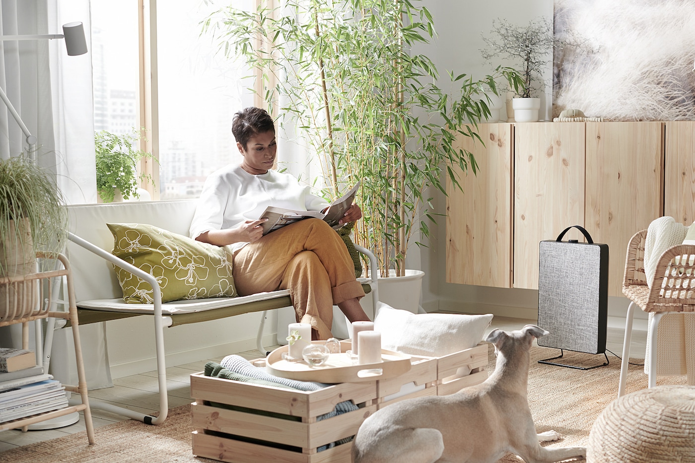 IKEA ベンチ　屋外　ソファ　イングマルソー 二人掛け　INGMARSÖ INGMARSÖ 2-seat sofa, in/outdoor white green/beige - IKEA