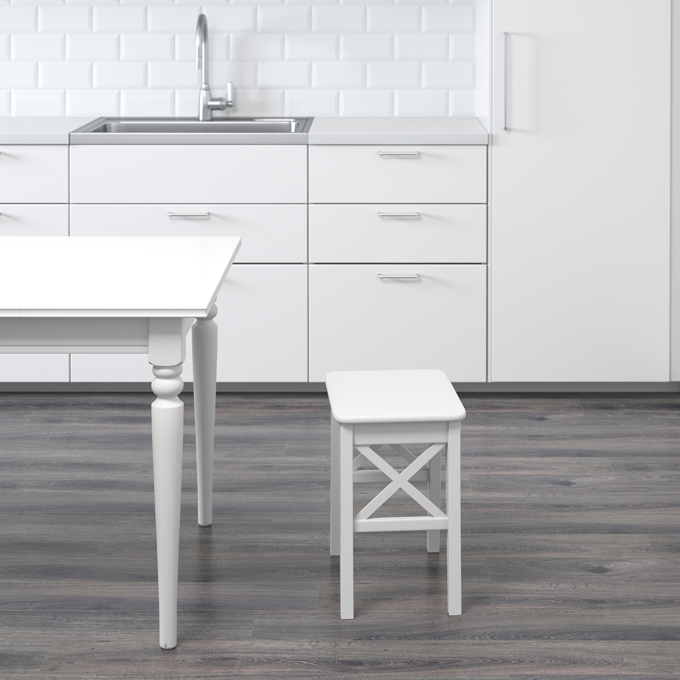 INGOLF stool white - IKEA