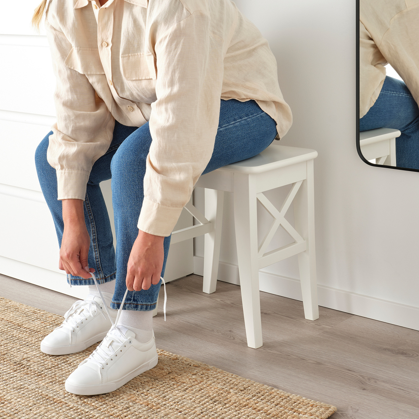 INGOLF stool white - IKEA