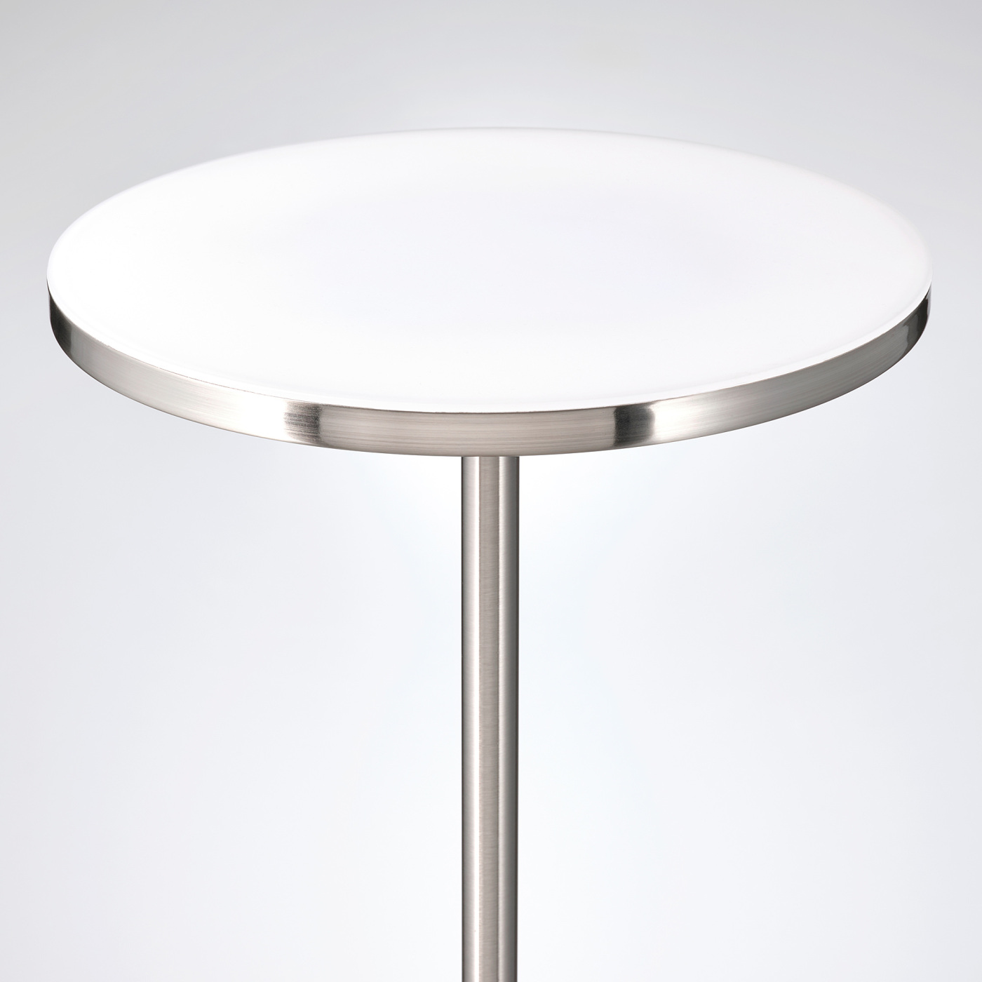 ISJAKT LED floor uplighter/reading lamp dimmable/nickel-plated - IKEA