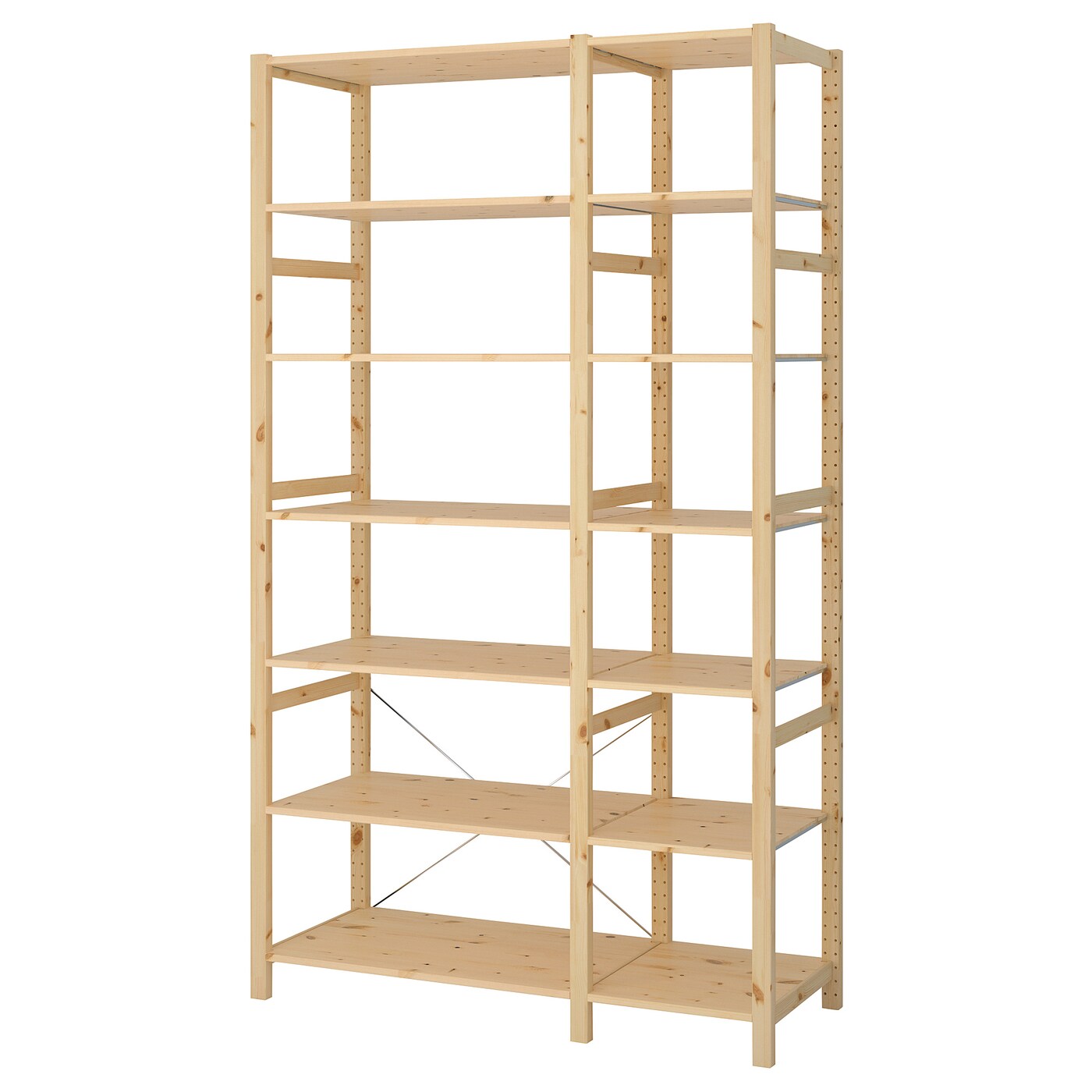 IVAR 2 sections/shelves pine - IKEA