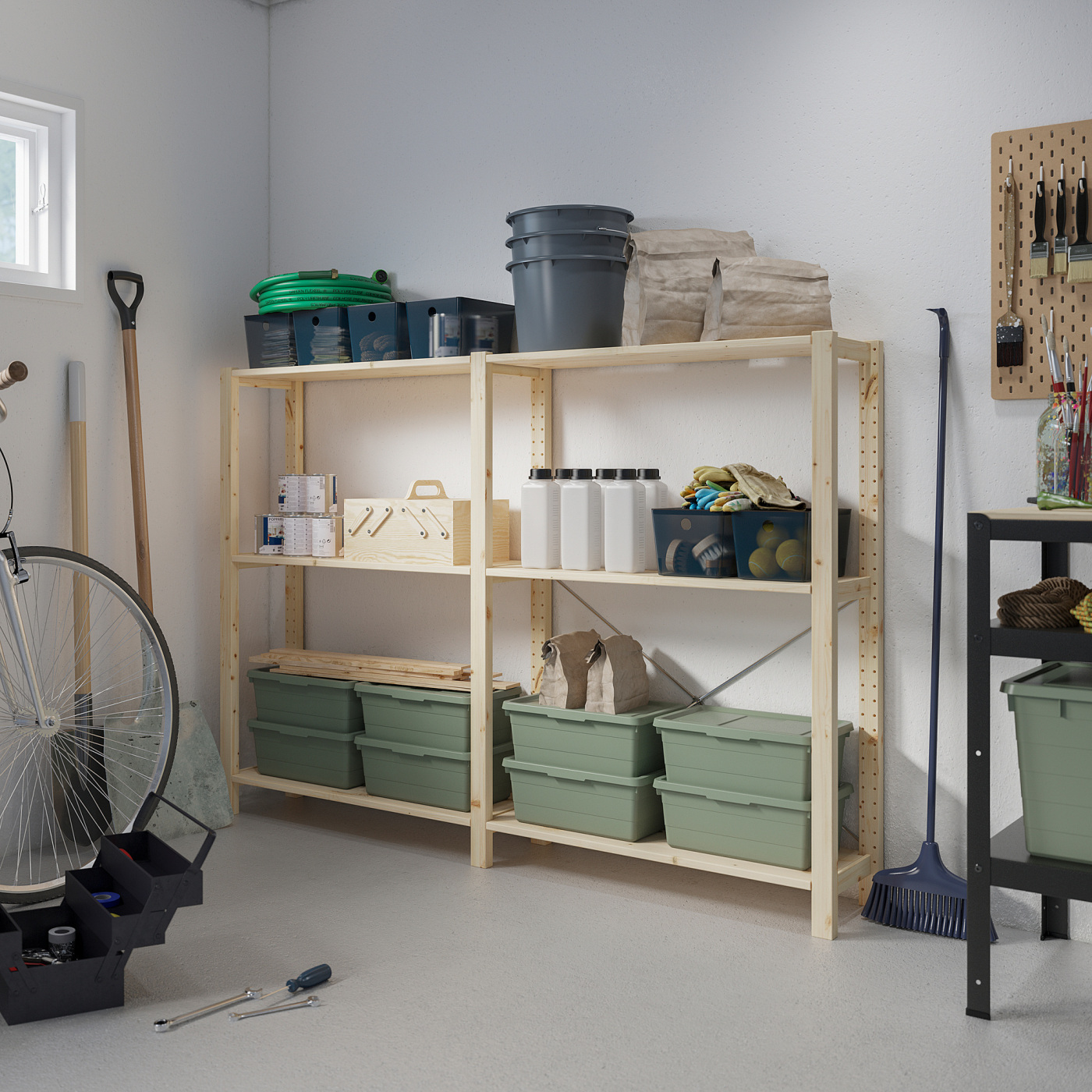 IVAR 2 sections/shelves pine - IKEA