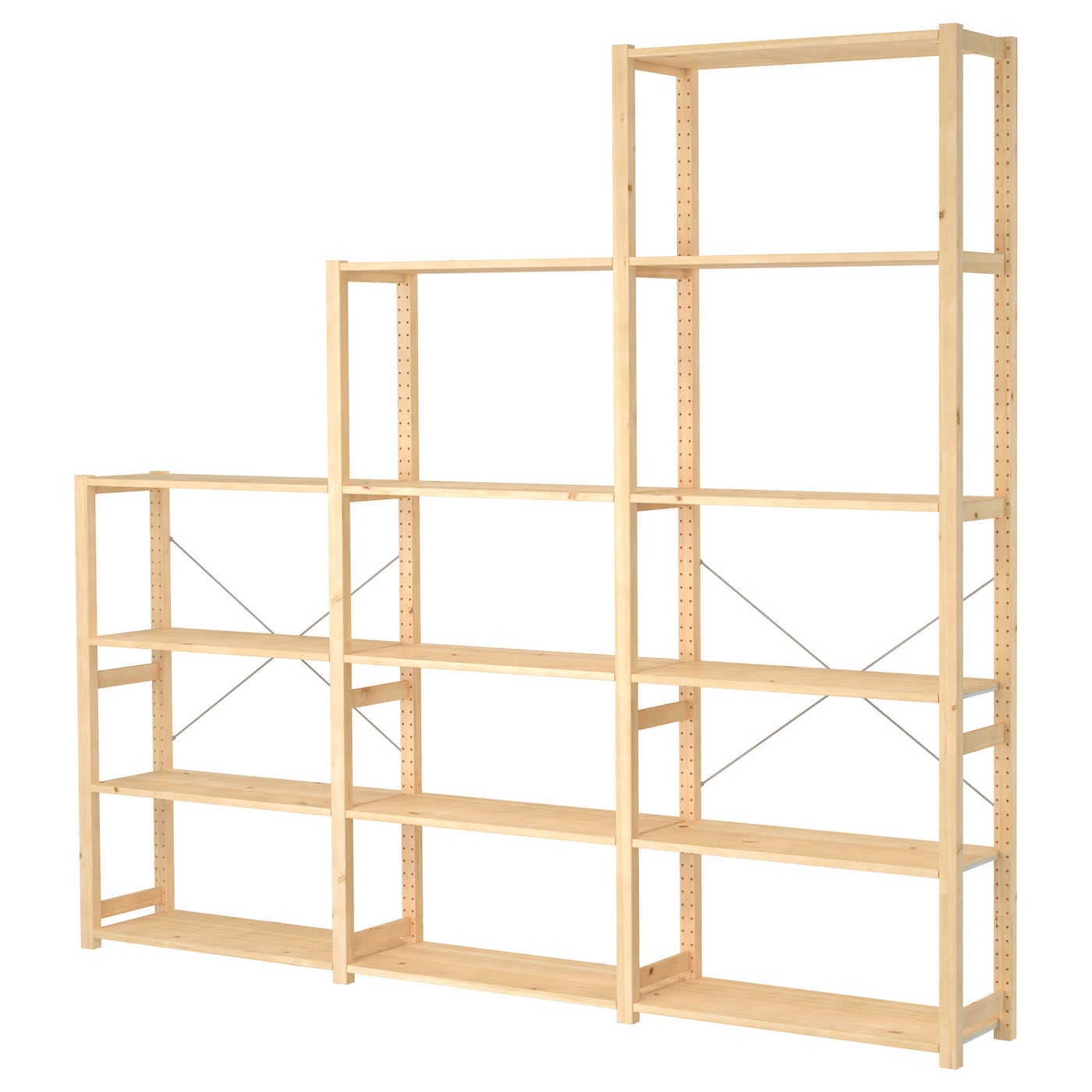 IVAR 3 sections/shelves pine - IKEA