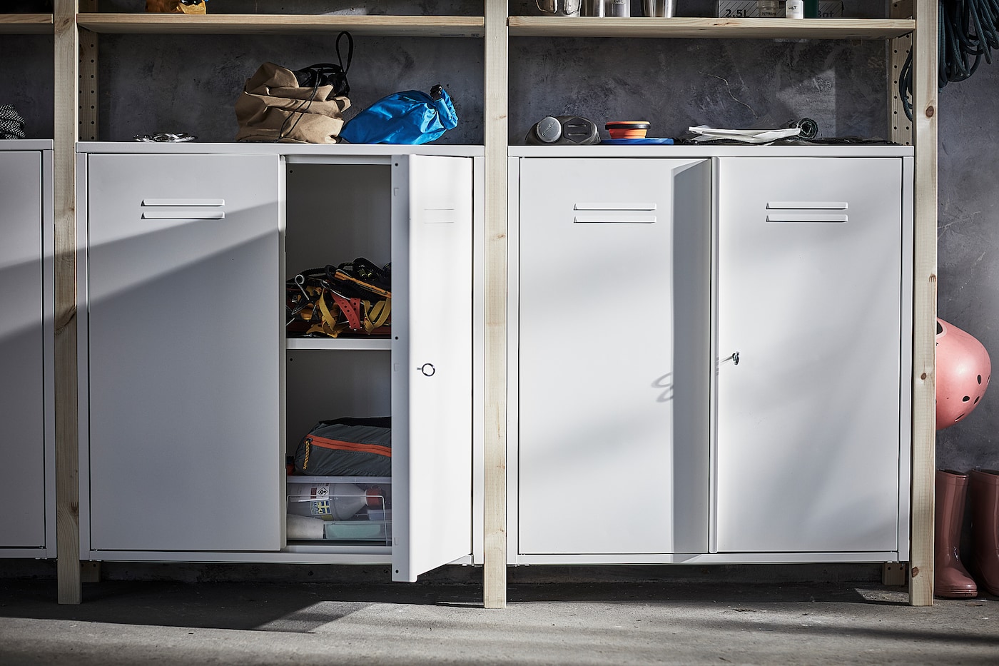 IVAR cabinet with doors white - IKEA