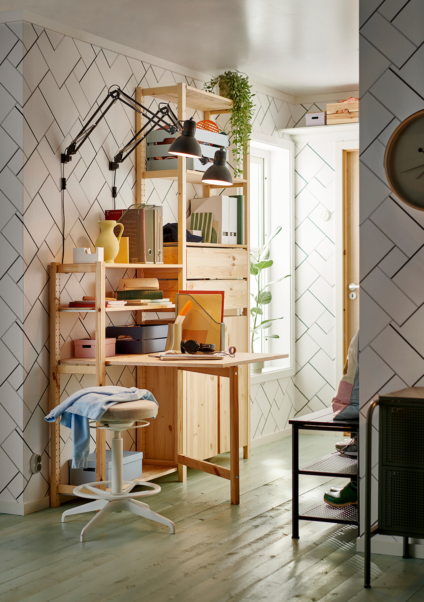 IVAR folding table pine - IKEA