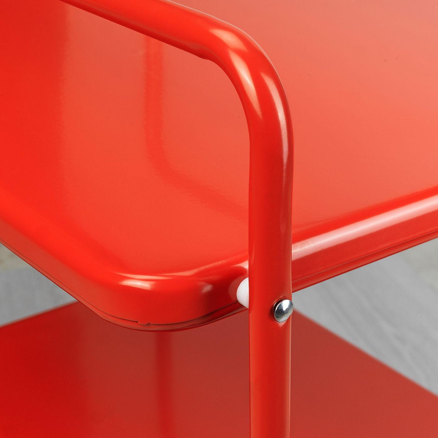 JÄRLÅSA side table on castors red - IKEA