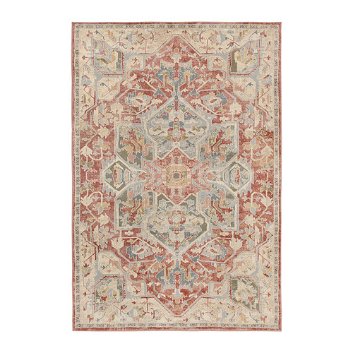 VODSKOV rug, flatwoven natural/light grey - IKEA