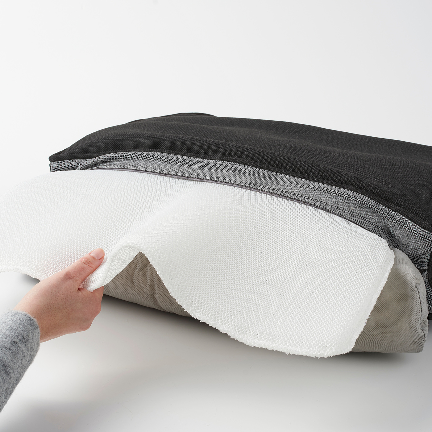 JÄRPÖN/DUVHOLMEN back cushion, outdoor anthracite - IKEA