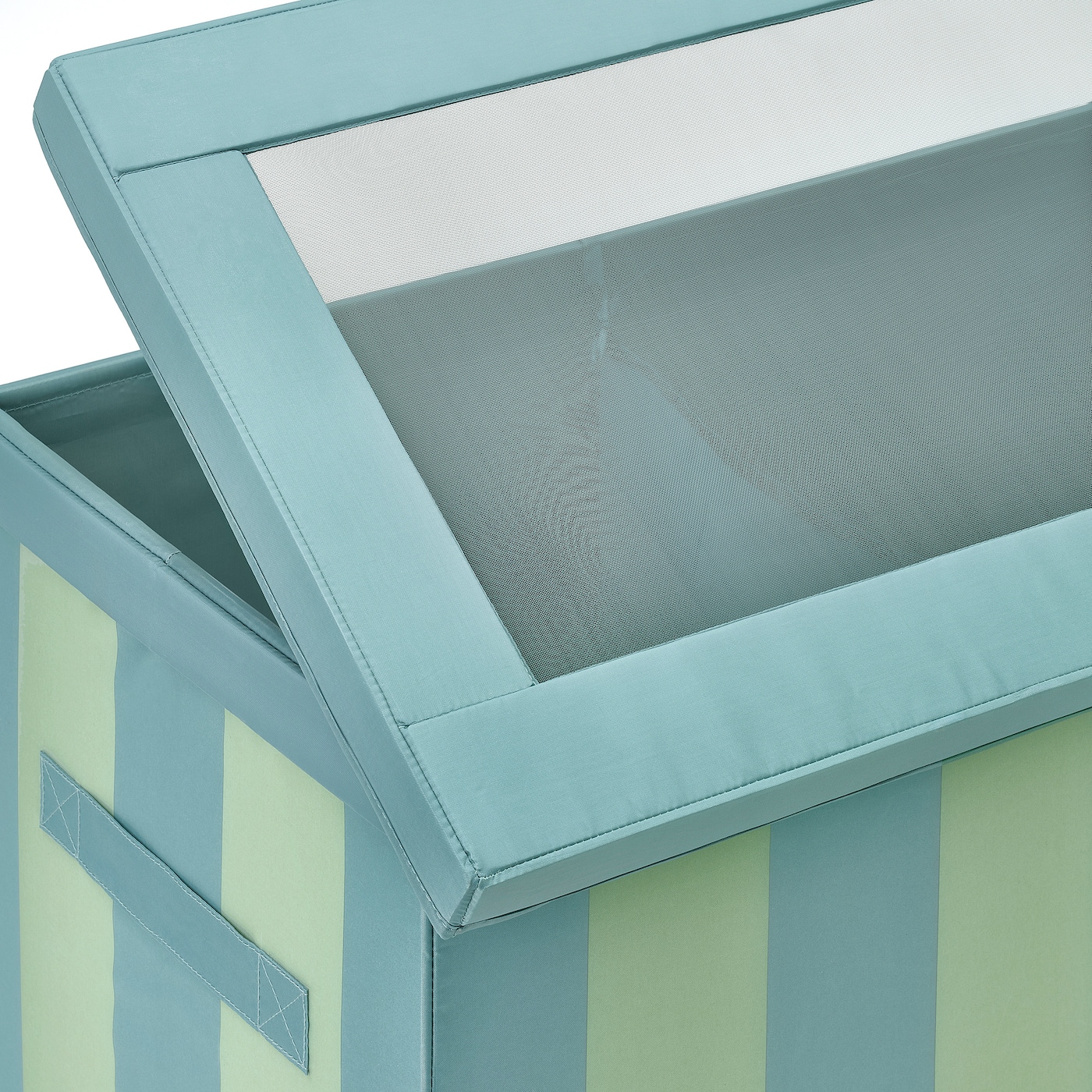 JÄTTEBJÖRN box with lid blue/green - IKEA