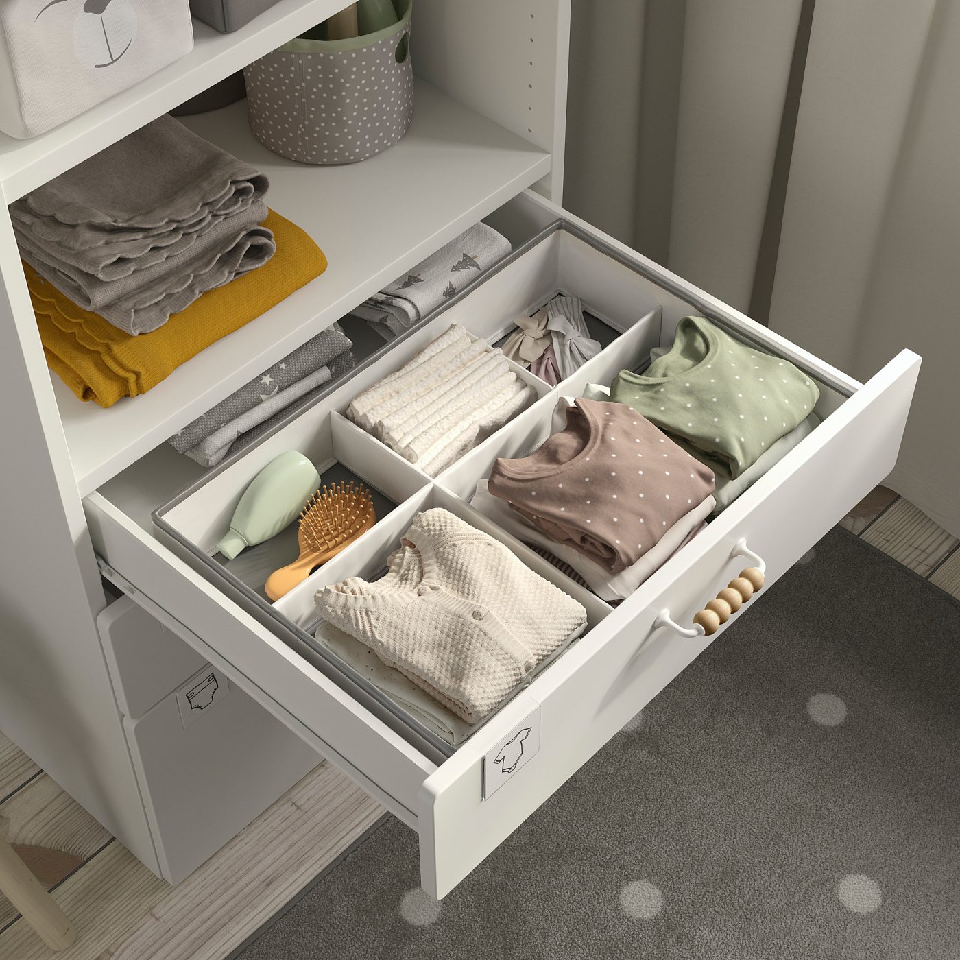 JÄTTEBJÖRN organiser white/grey - IKEA