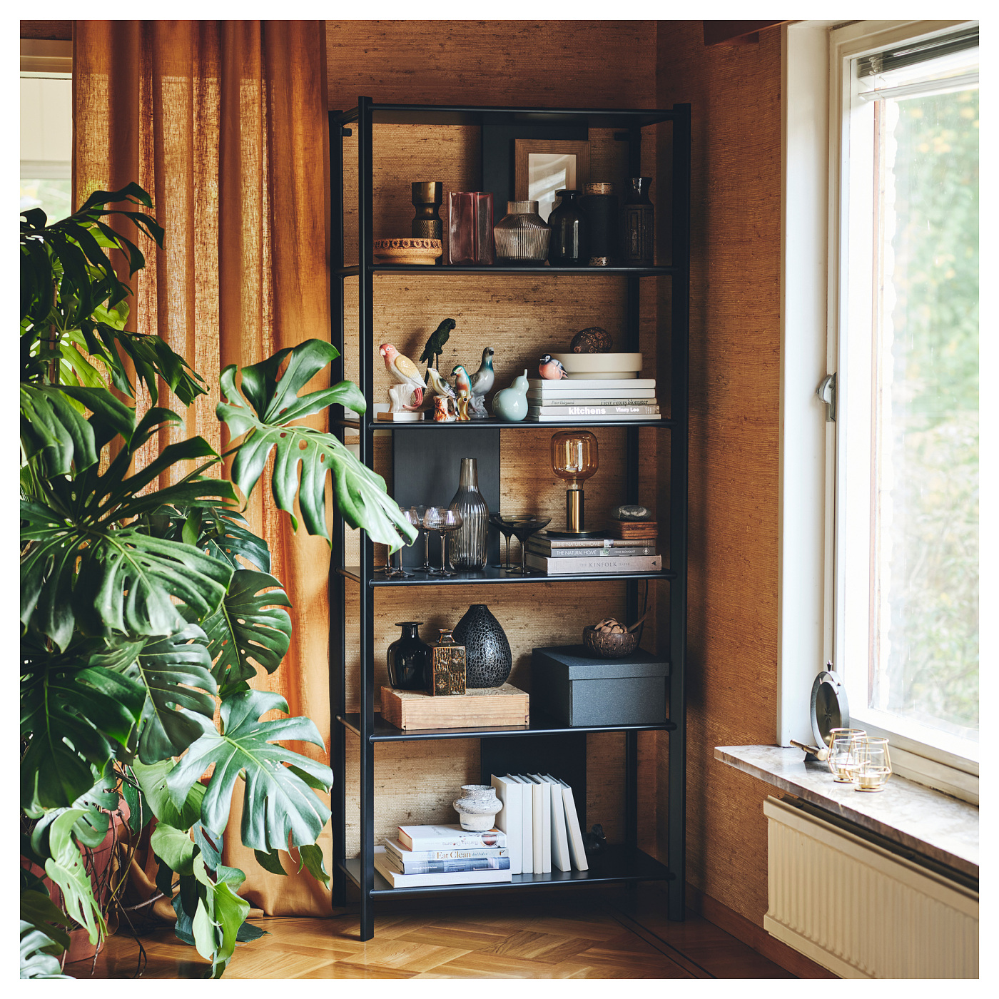 JÄTTESTA shelving unit black - IKEA