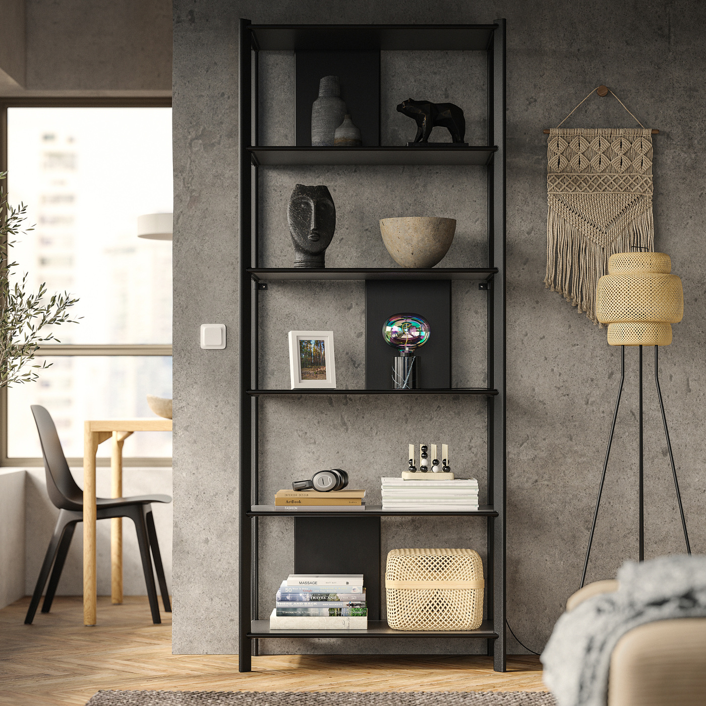 JÄTTESTA shelving unit black - IKEA