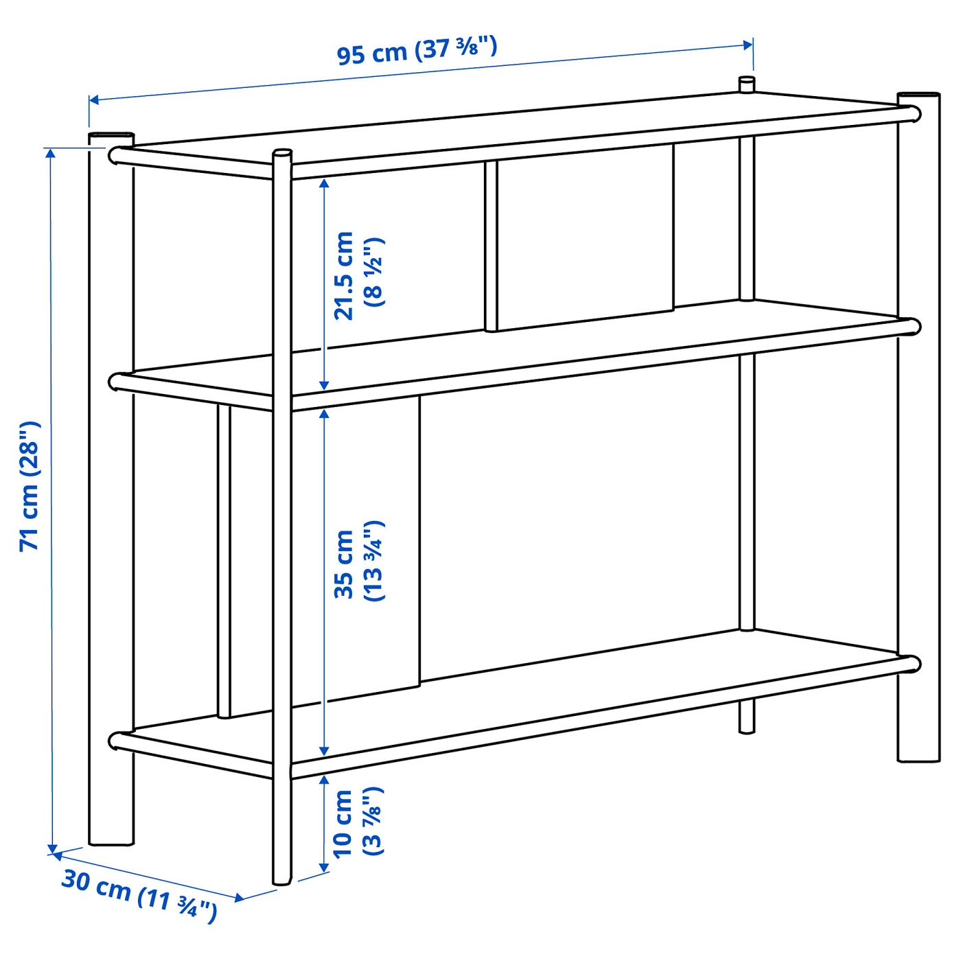 JÄTTESTA side table black - IKEA