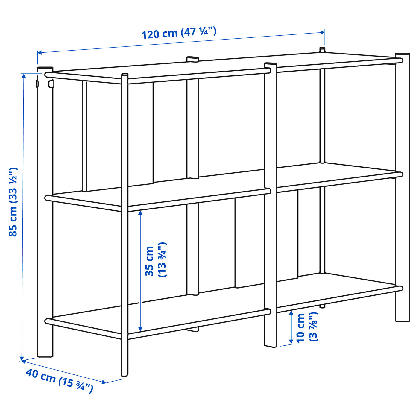JÄTTESTA storage combination white/light bamboo - IKEA