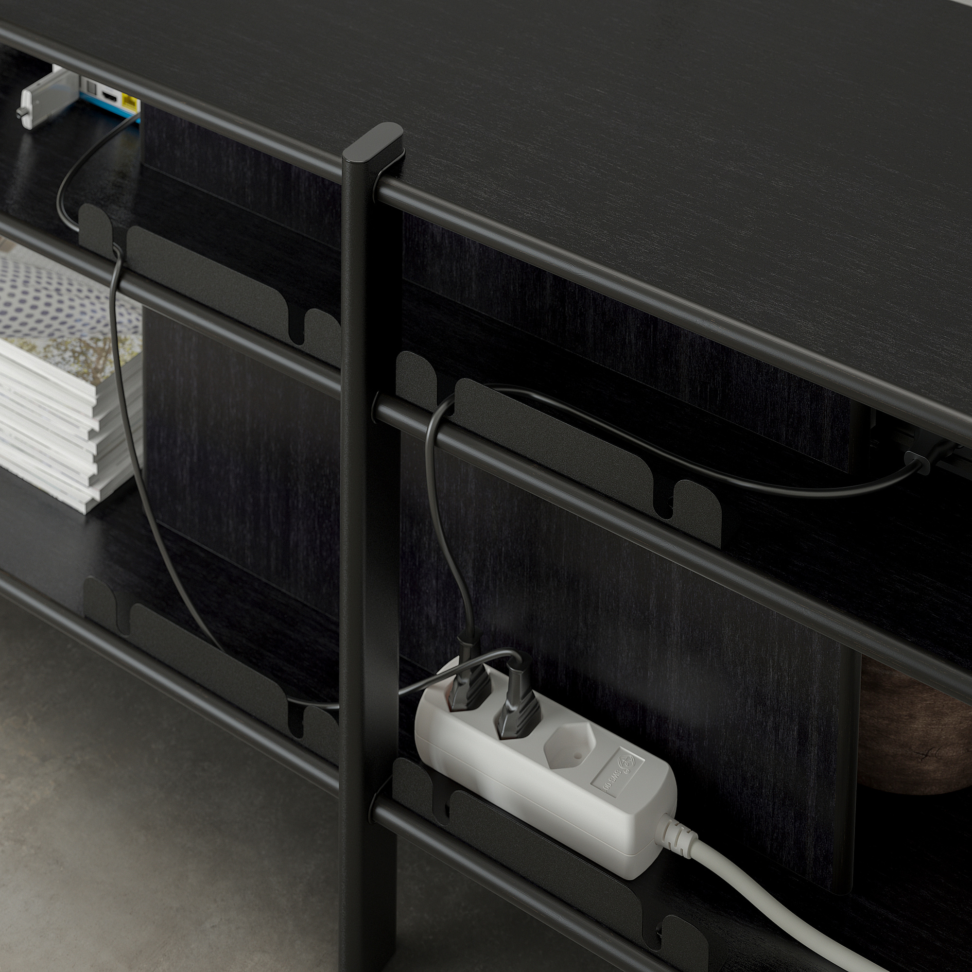 JÄTTESTA TV bench black - IKEA