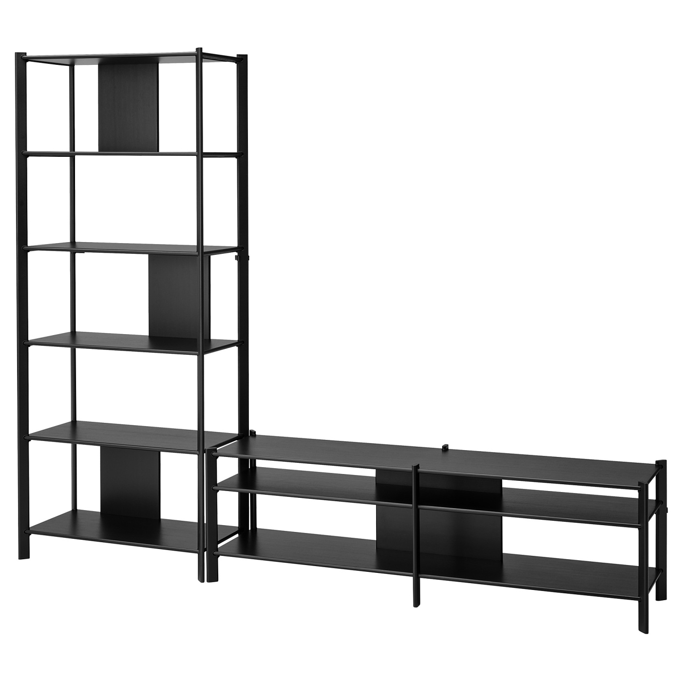 JÄTTESTA TV storage combination black - IKEA