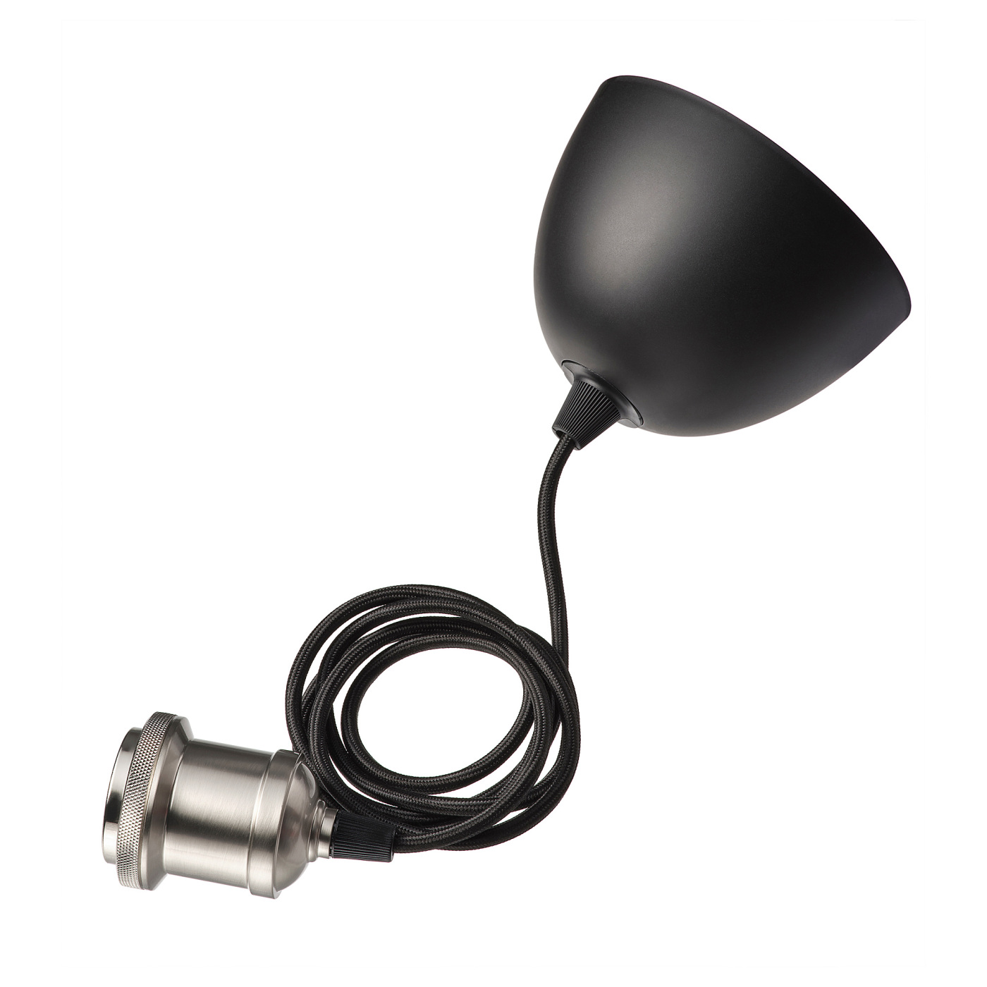 JAKOBSBYN / JÄLLBY pendant lamp clear glass/nickel-plated - IKEA