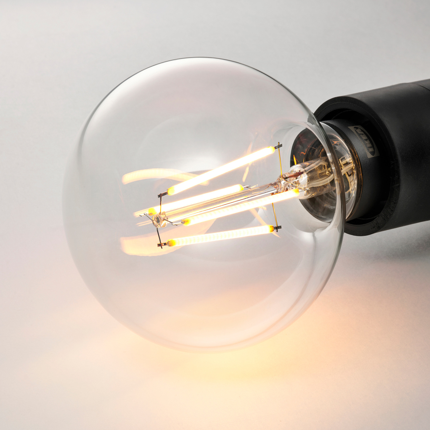 JAKOBSBYN / TRÅDFRI pendant lamp with light bulb clear glass/smart