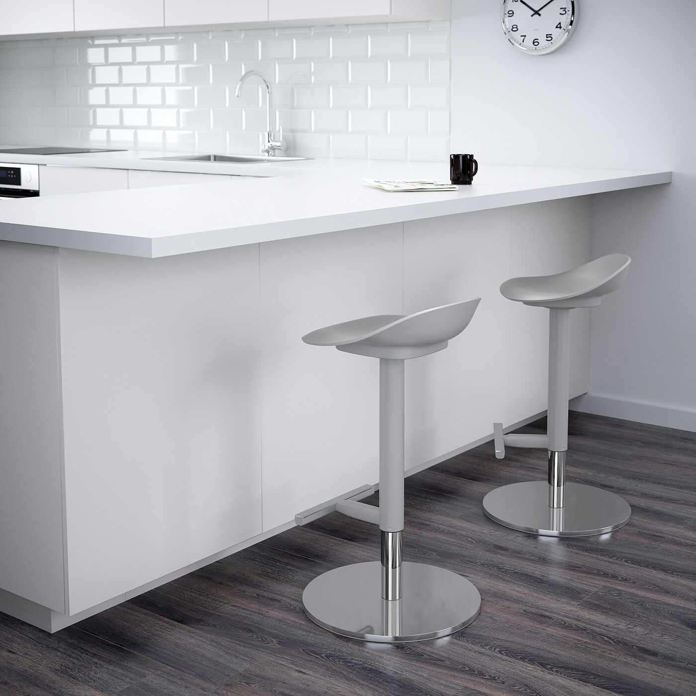 JANINGE bar stool grey - IKEA