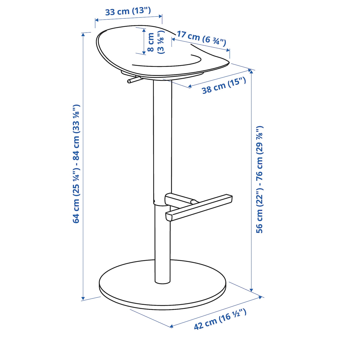 JANINGE bar stool white - IKEA