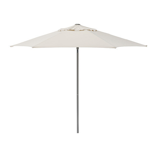 SVALÖN parasol, hanging light grey-beige - IKEA