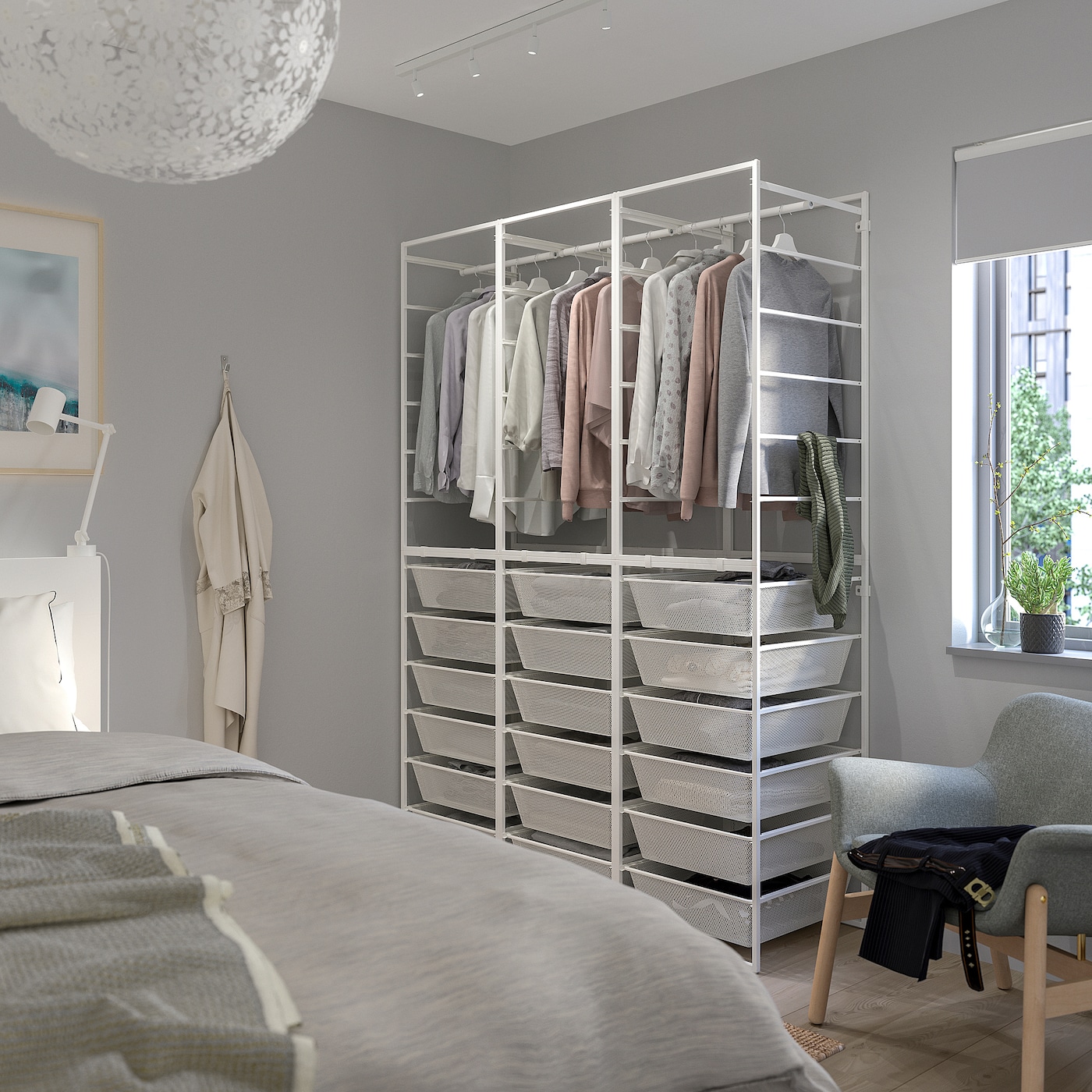引取限定　IKEA　JONAXEL　２個セット JONAXEL wardrobe combination white - IKEA