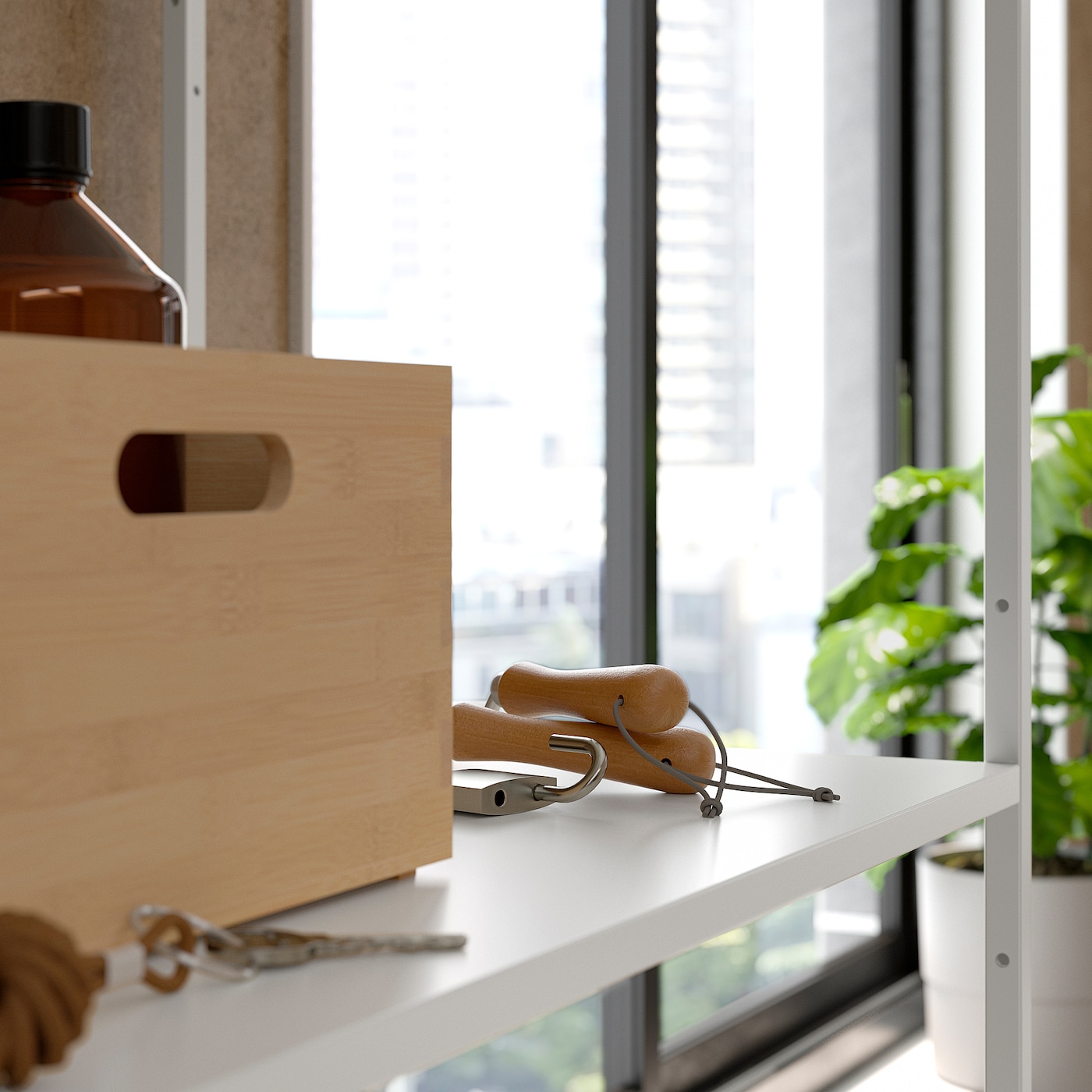 JOSTEIN shelf metal/in/outdoor white - IKEA