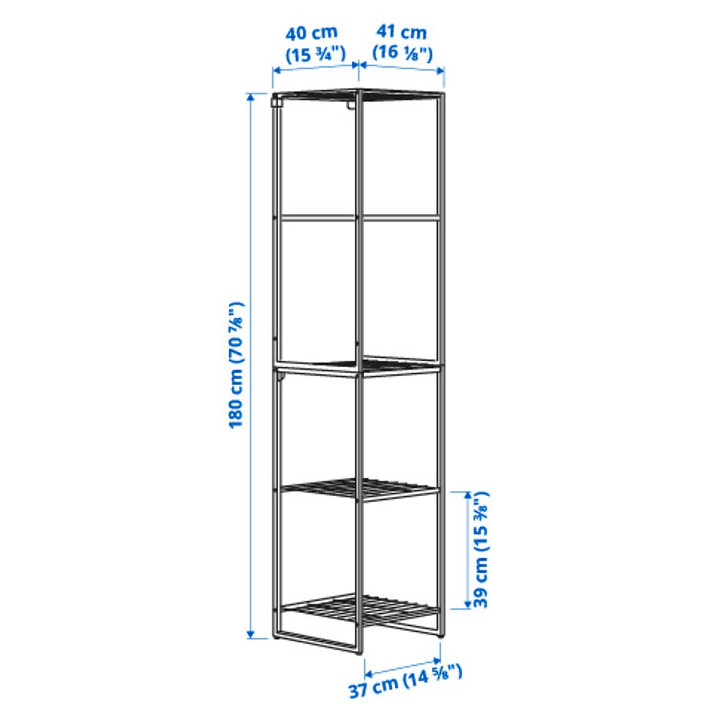 JOSTEIN shelving unit in/outdoor/metal white - IKEA