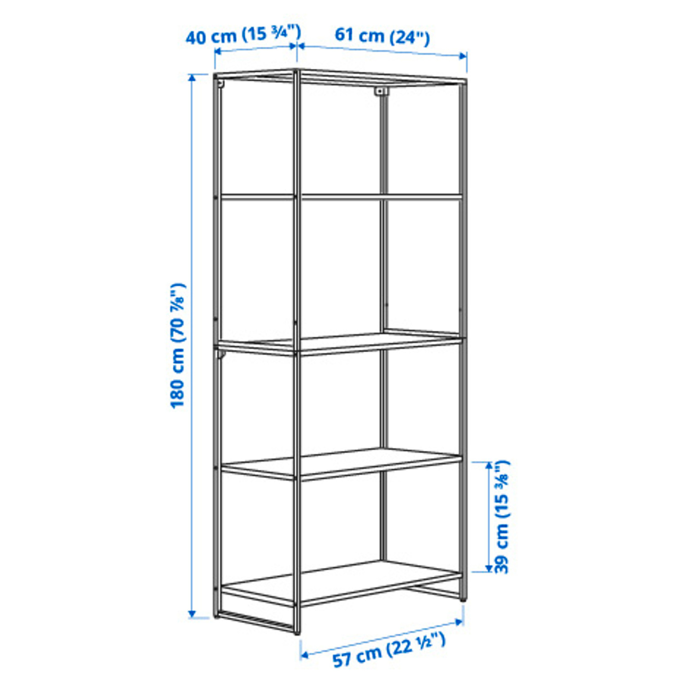 JOSTEIN shelving unit in/outdoor/metal white - IKEA
