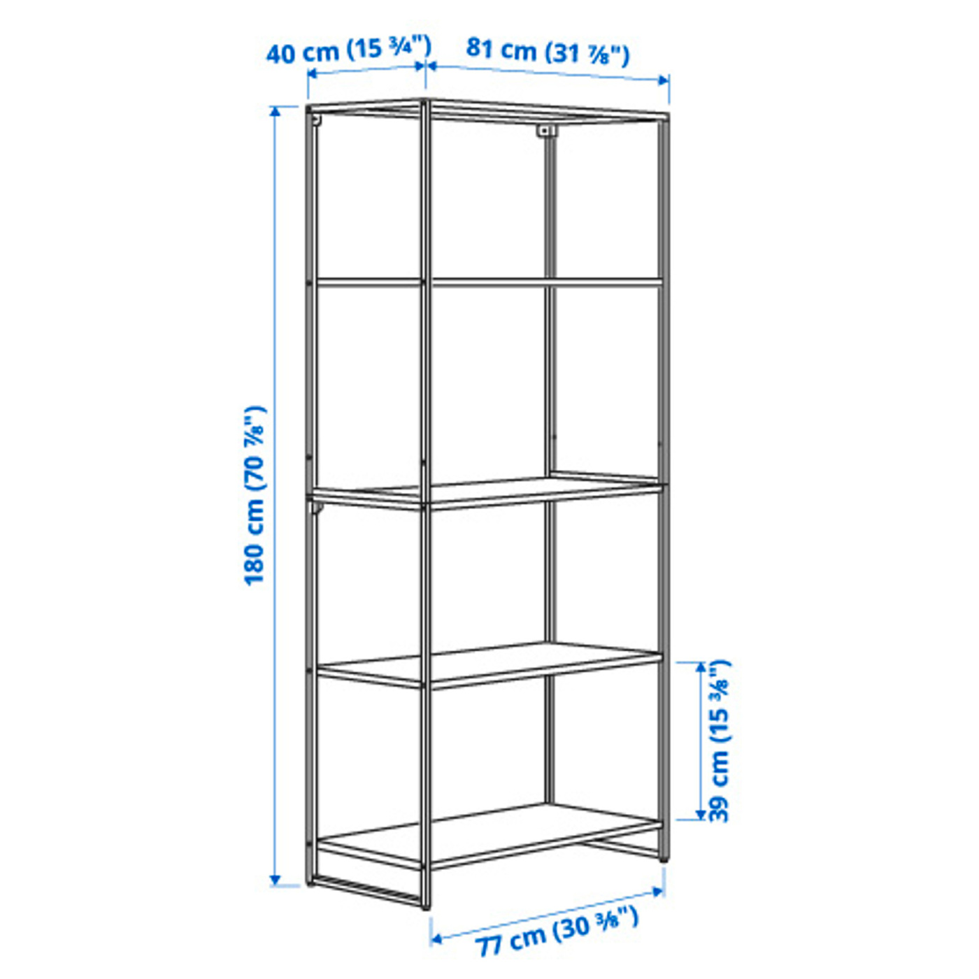 JOSTEIN shelving unit in/outdoor/metal white - IKEA