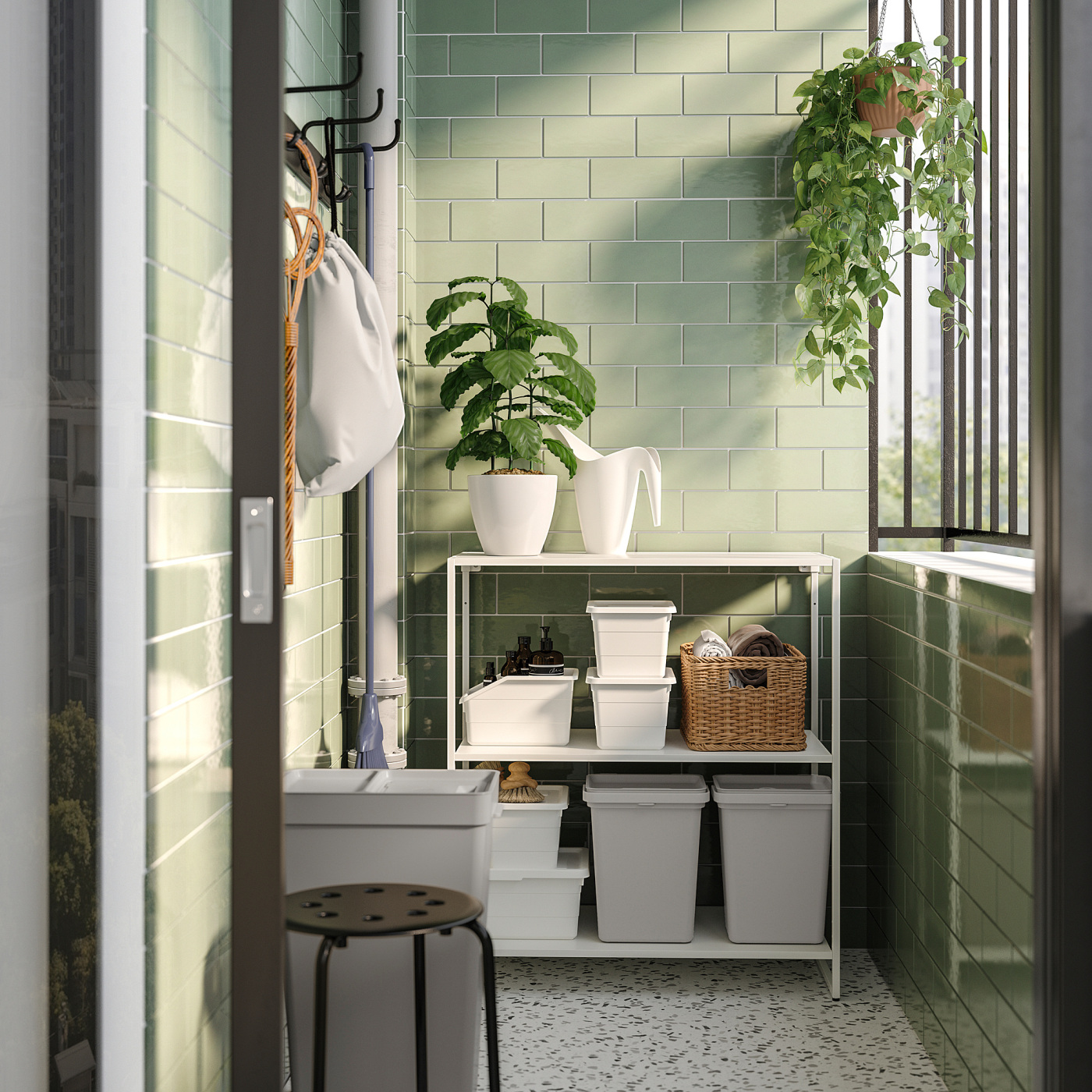 JOSTEIN shelving unit in/outdoor/metal white - IKEA