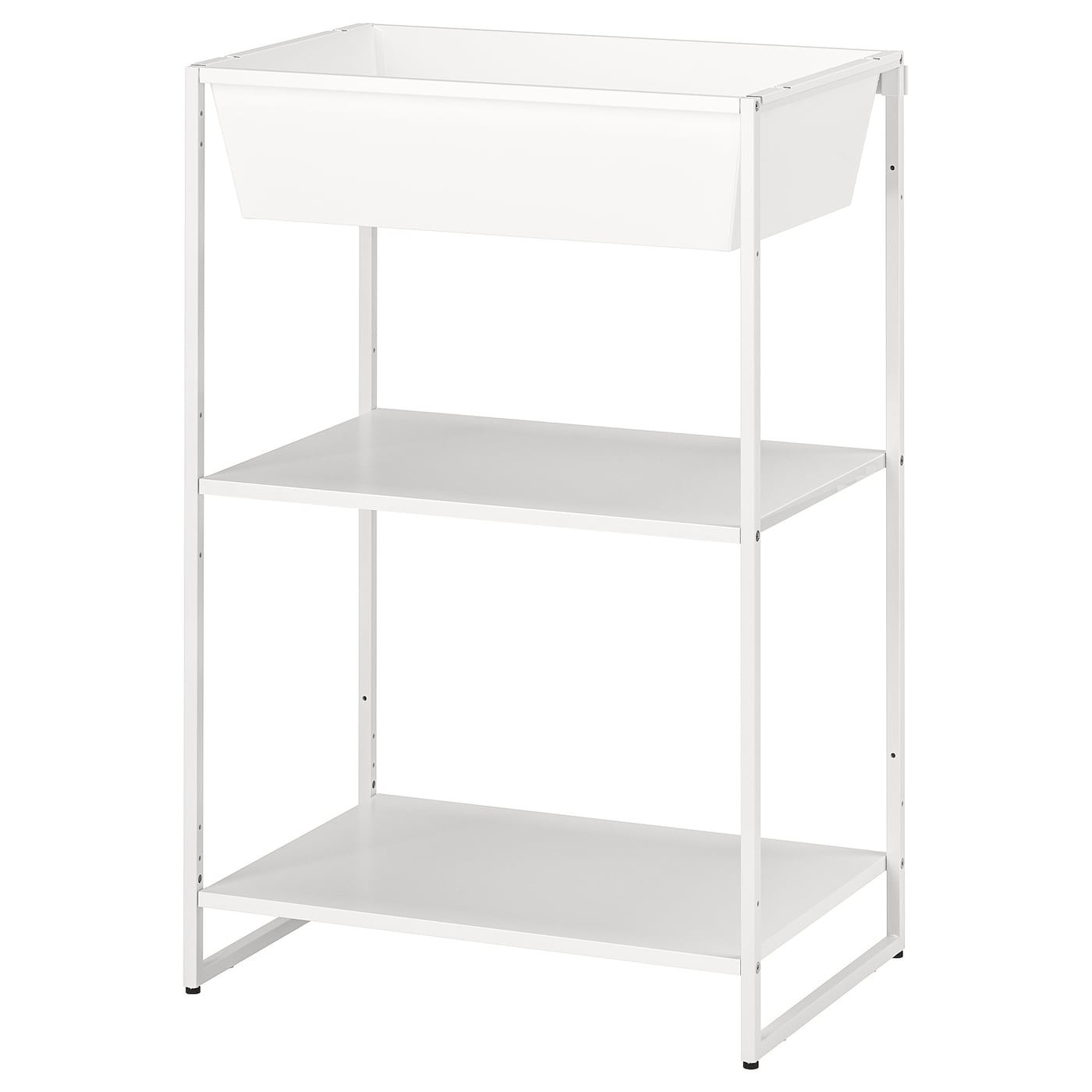 ✨Bianco☆gioco★eroi✨M  ユエ E70/M 34G JOSTEIN shelving unit with container in/outdoor/metal white - IKEA