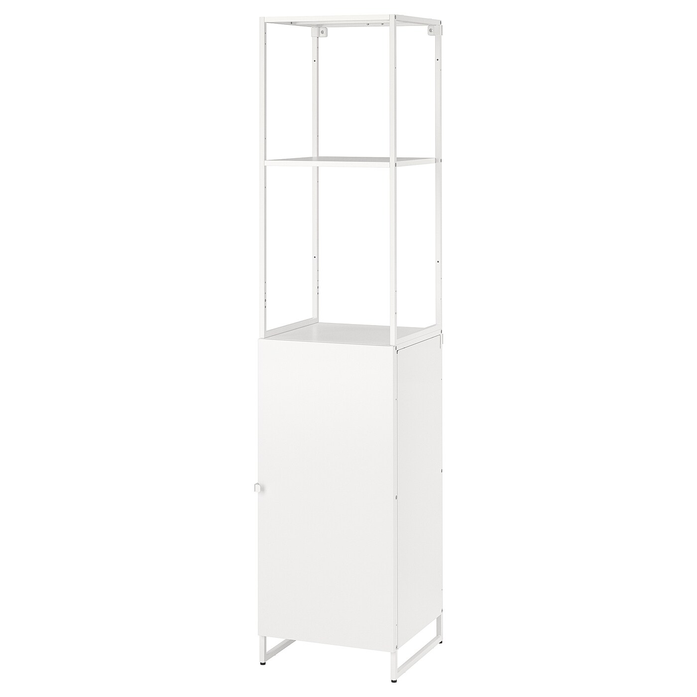 JOSTEIN shelving unit with door in/outdoor/white - IKEA