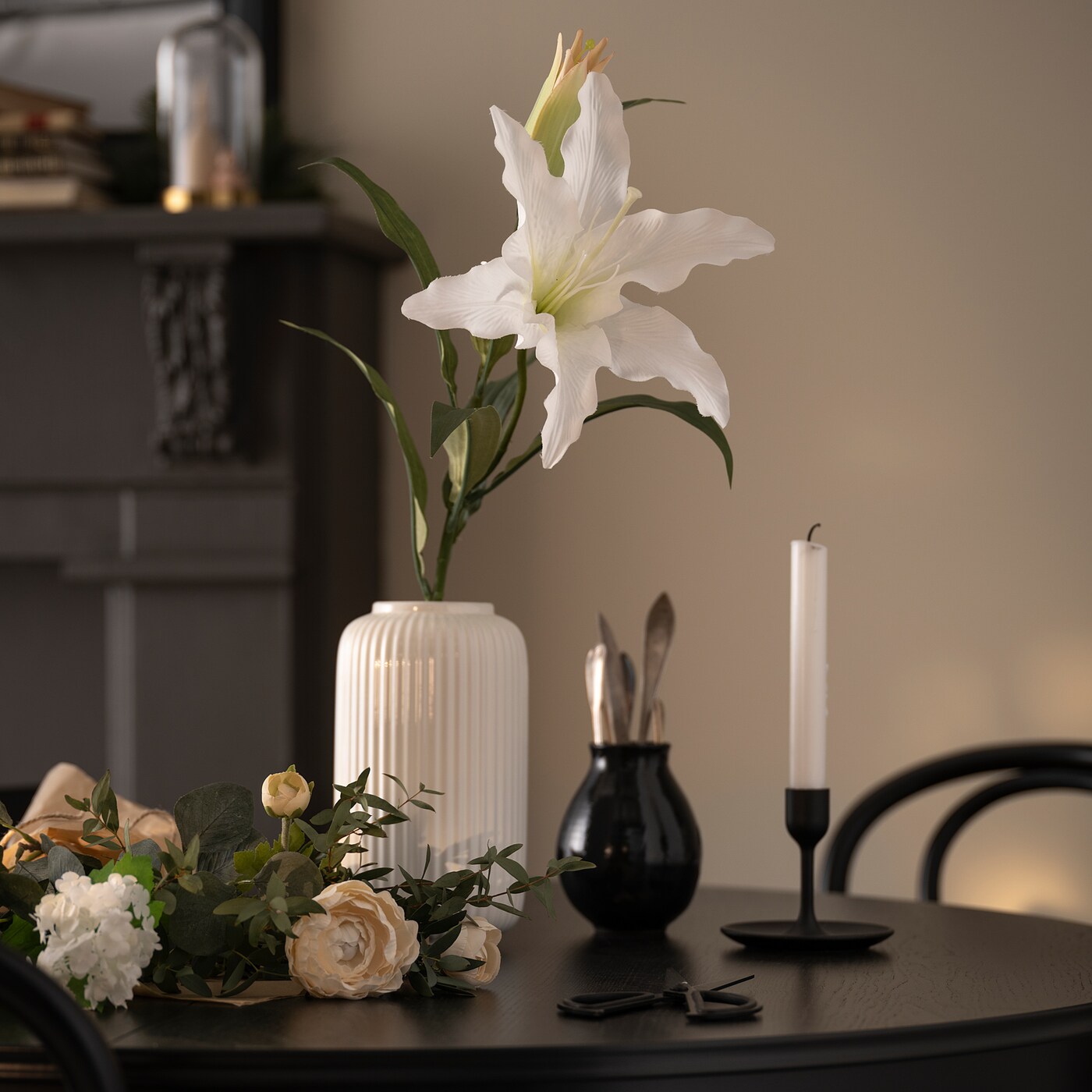 JUBLA unscented chandelier candle white - IKEA