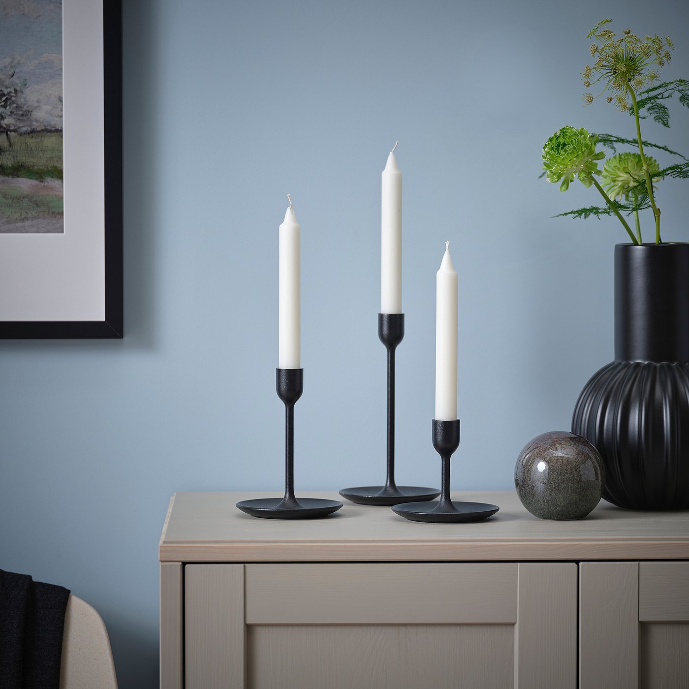 JUBLA unscented chandelier candle white - IKEA
