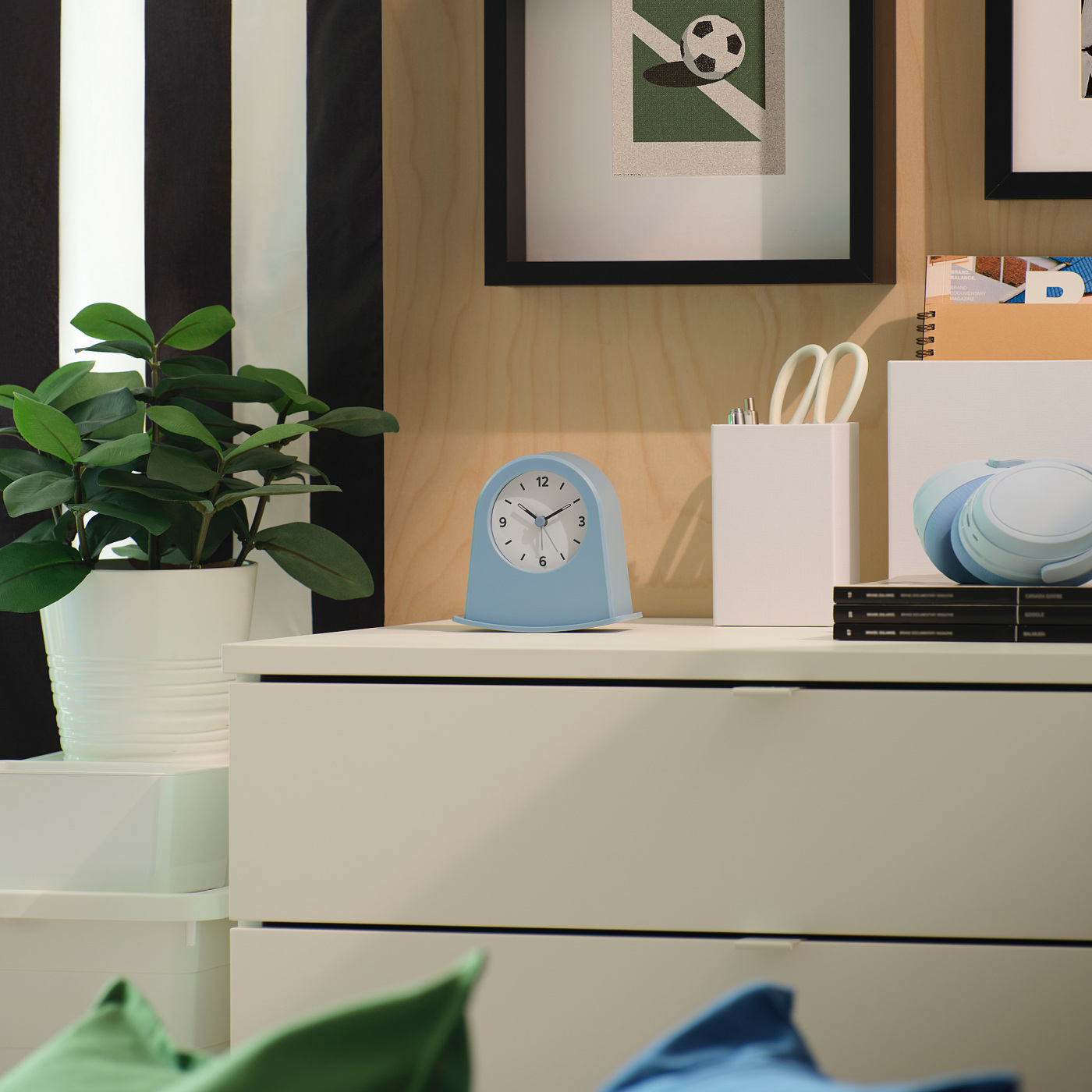 KÄRRSÅNGARE alarm clock blue - IKEA