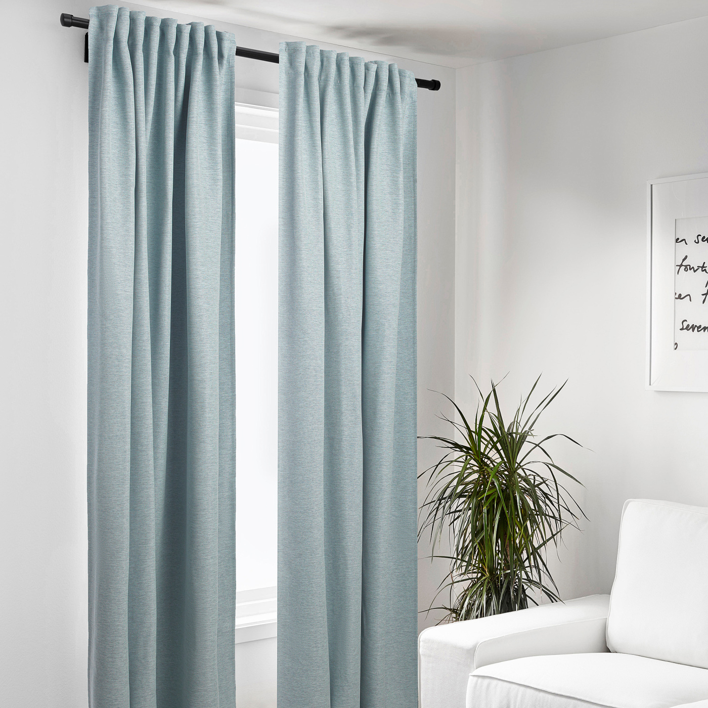 【新品】IKEA KALAMONDINカーテン145×250cm KALAMONDIN カラモンディン カーテン 1組, ベージュ, 145x250 cm - IKEA