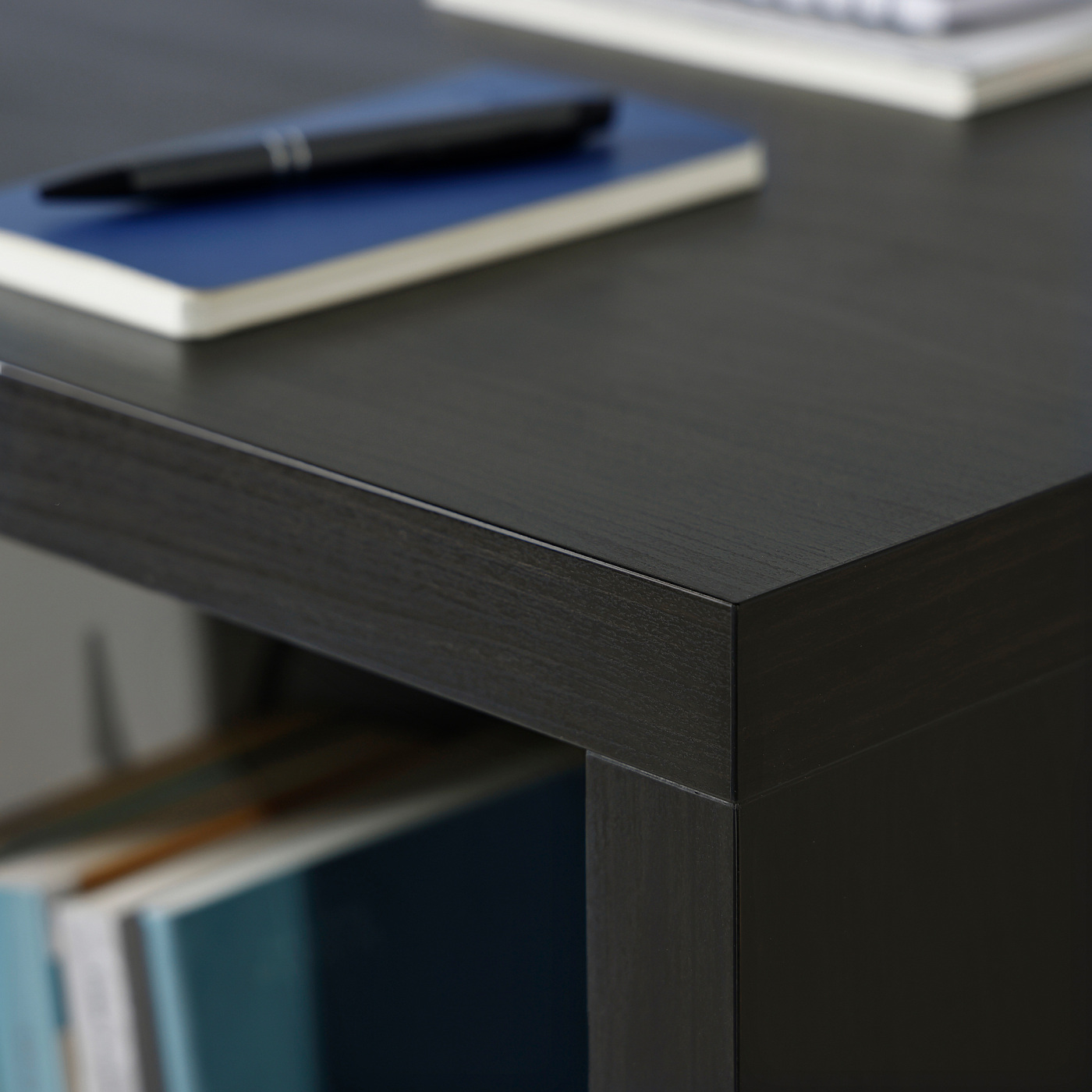 KALLAX desk black-brown - IKEA