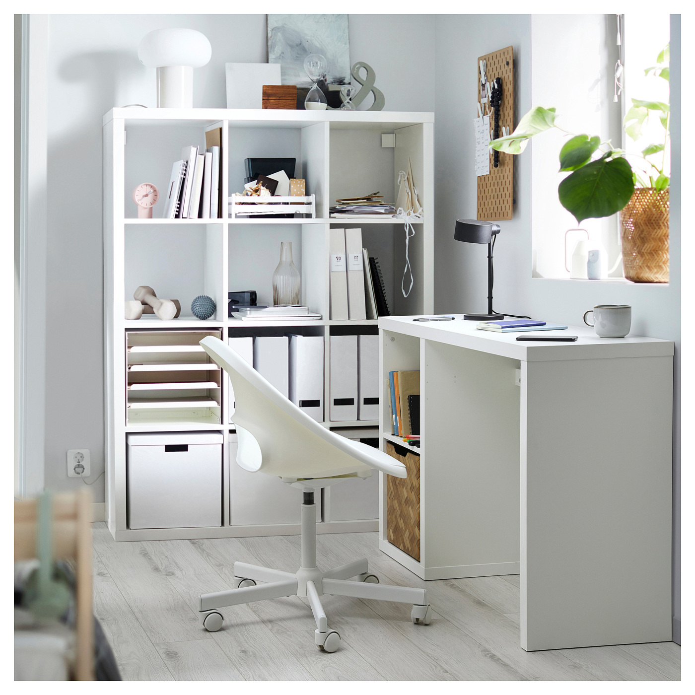 KALLAX desk white - IKEA