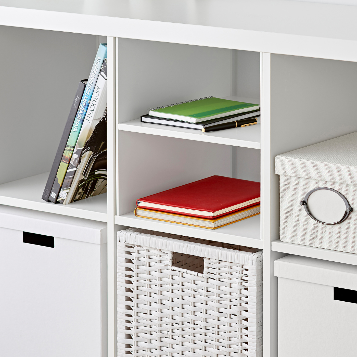 KALLAX insert with 1 shelf white - IKEA