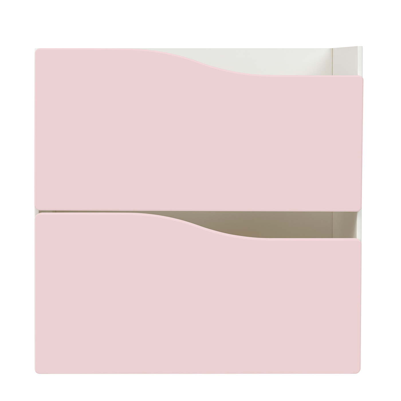 KALLAX insert with 2 drawers wave shaped/pale pink - IKEA
