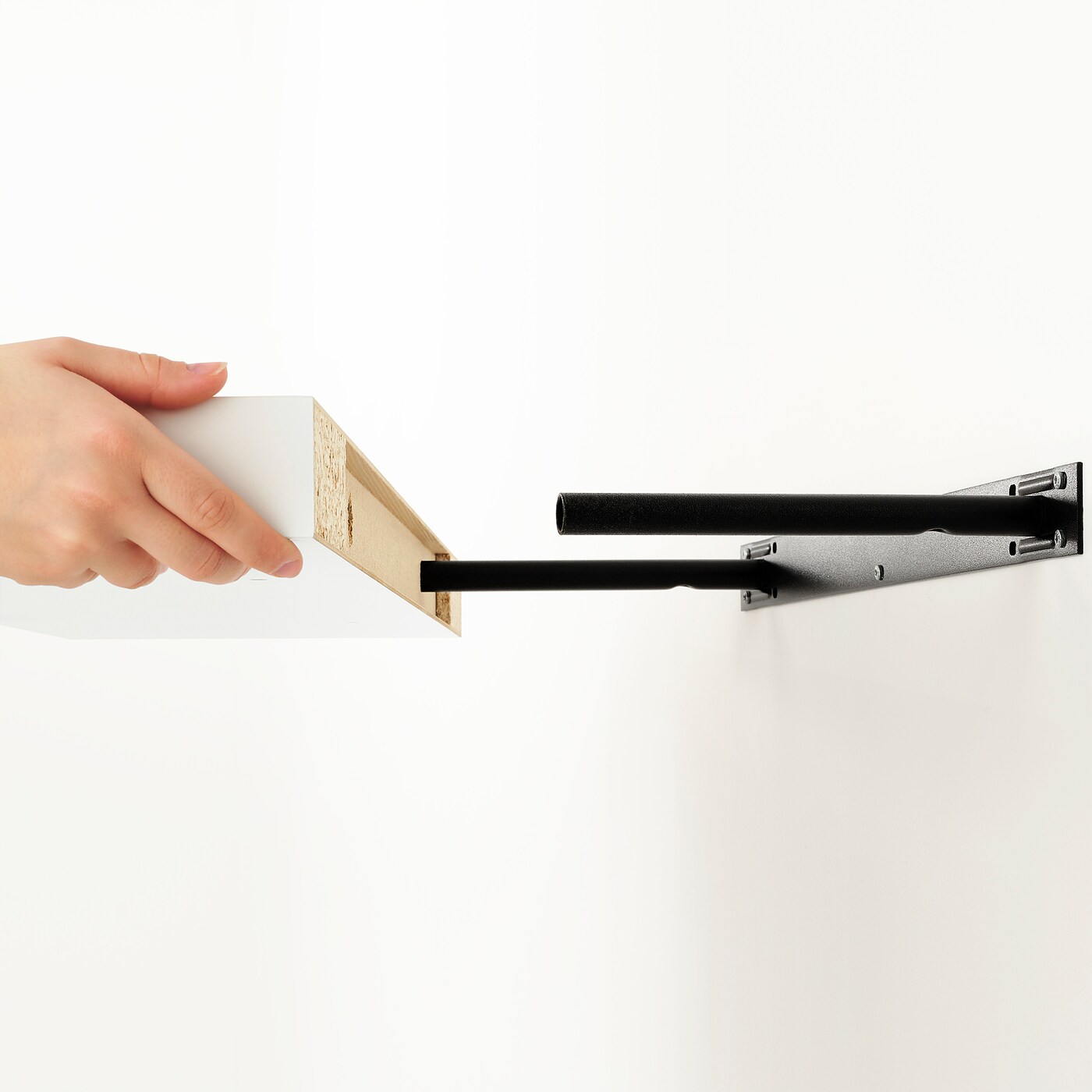 KALLAX / LACK storage combination with shelf white - IKEA
