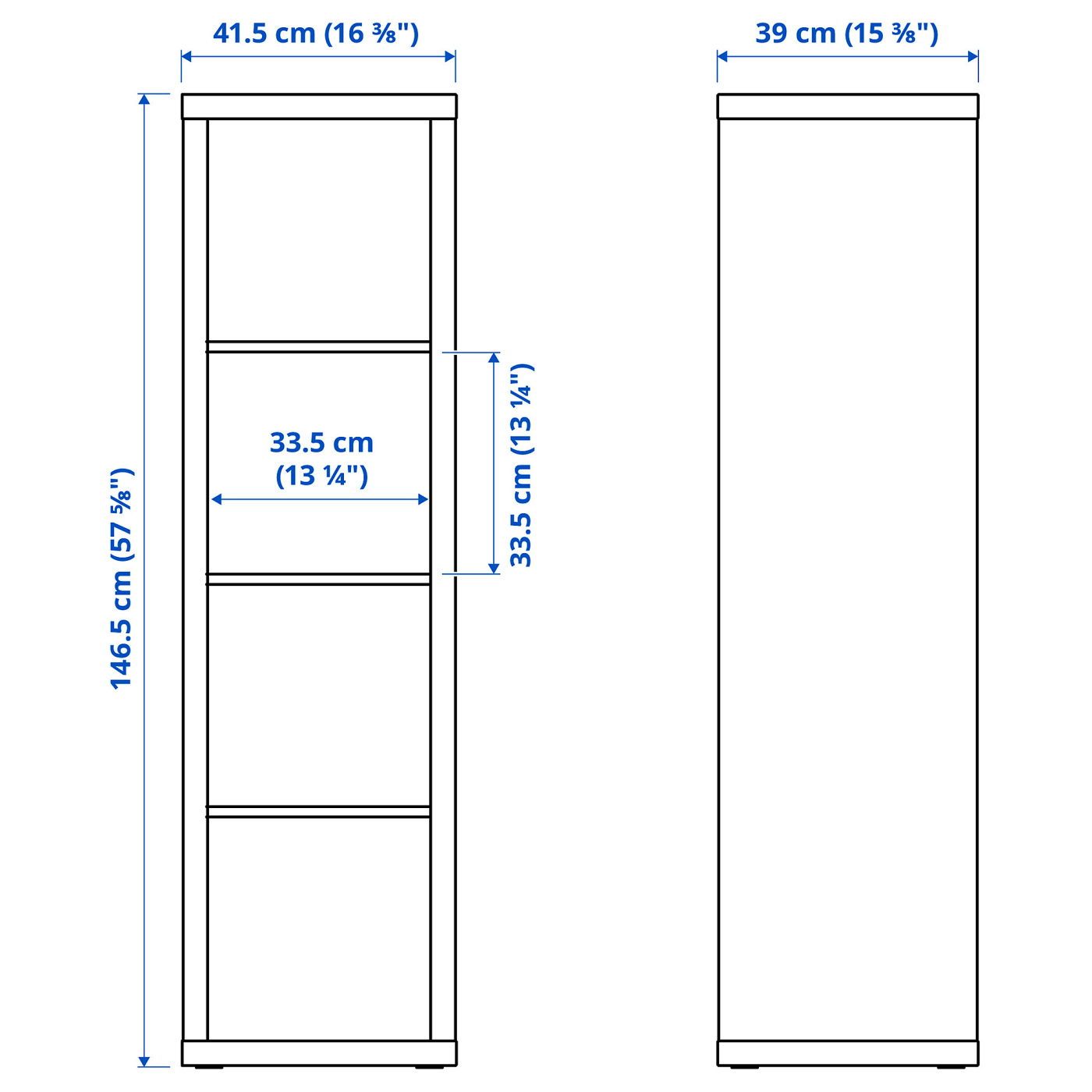KALLAX / LACK storage combination with shelf white - IKEA
