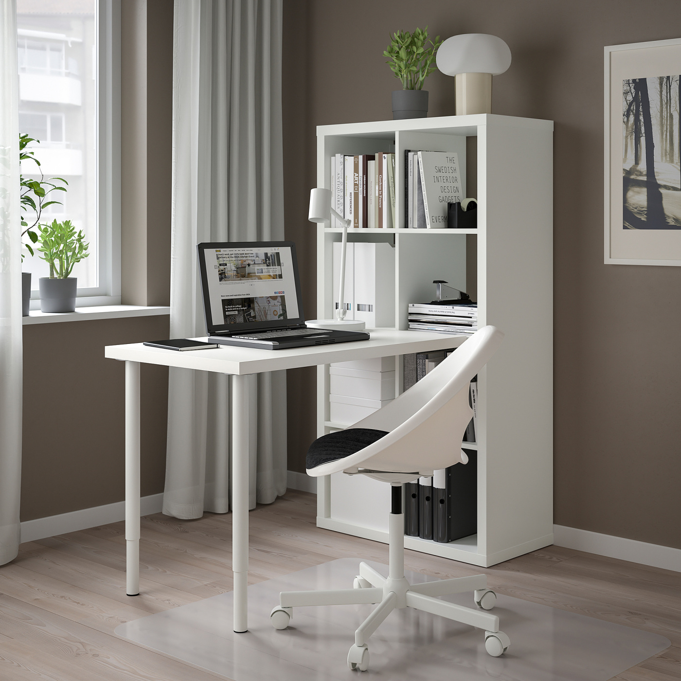 KALLAX / LINNMON desk combination white - IKEA