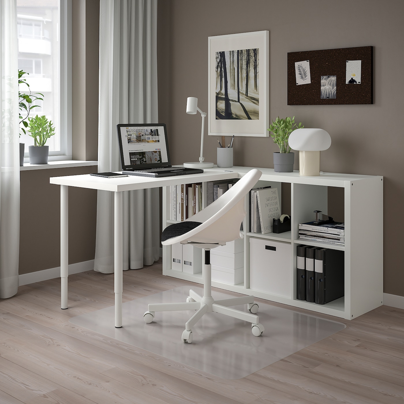 KALLAX / LINNMON desk combination white - IKEA
