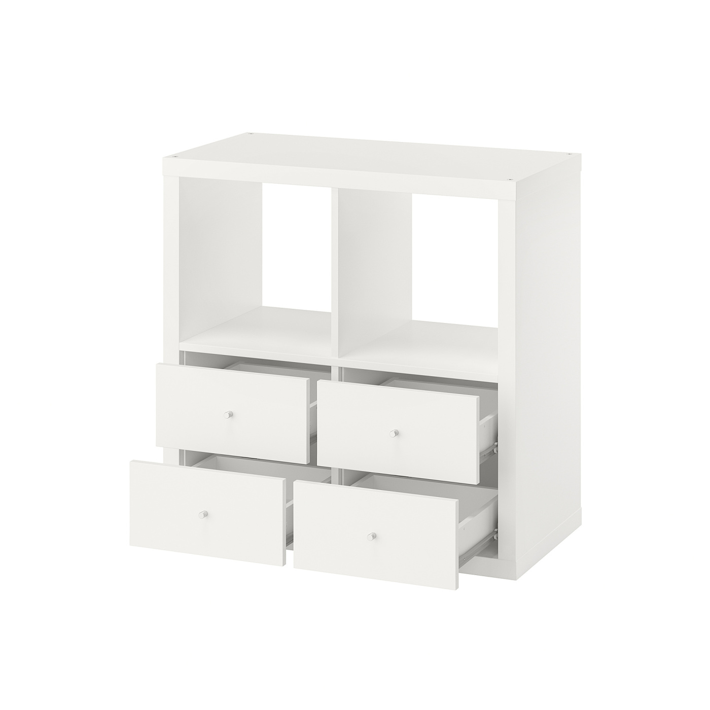 KALLAX shelving unit with 4 drawers/white - IKEA