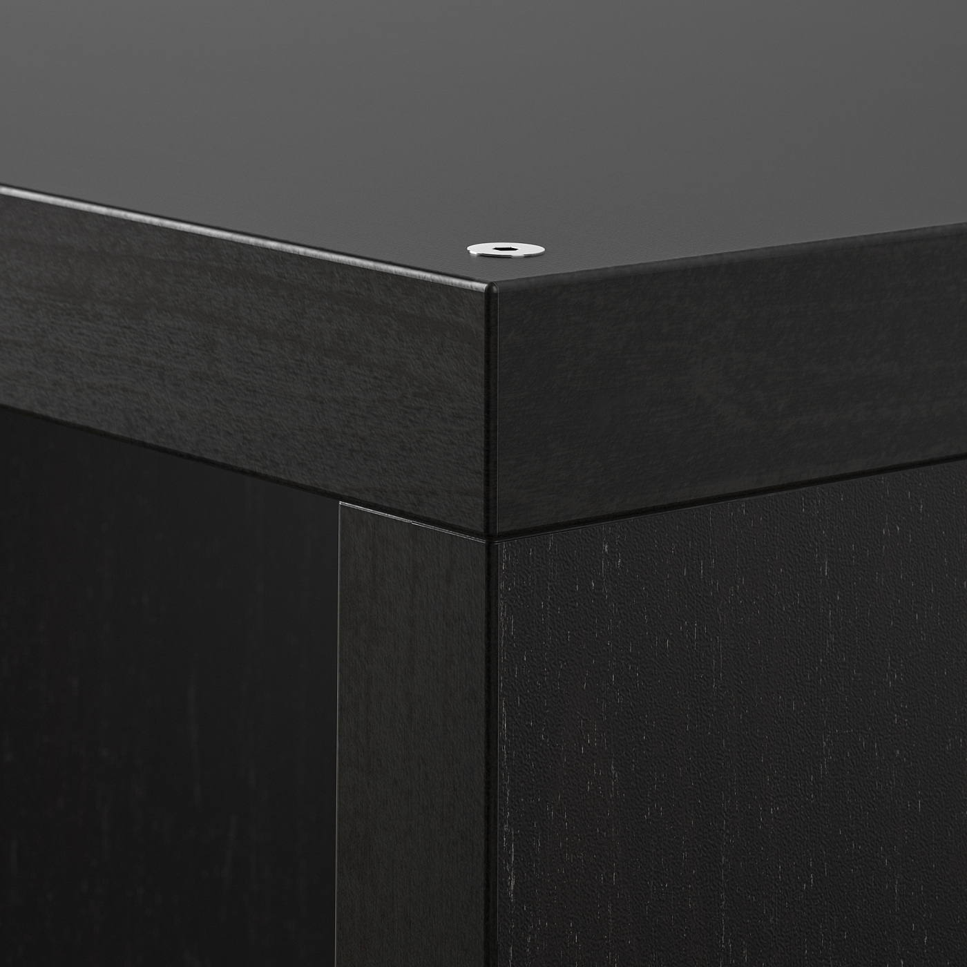 KALLAX shelving unit with 4 inserts black-brown - IKEA